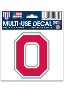 Ohio State Buckeyes 3x4 Block O Auto Decal - Red