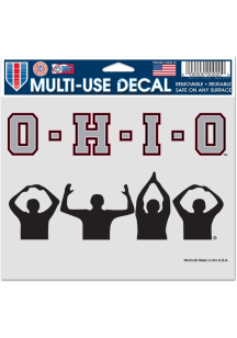 Ohio State Buckeyes 5x6 OHIO Auto Decal - Red