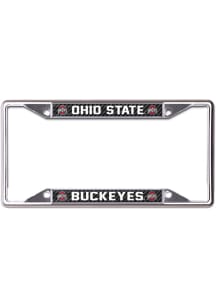 Ohio State Buckeyes Carbon License Plate Frame - Red