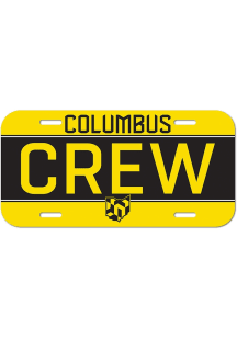 Columbus Crew Gold Plastic Car Accessory License Plate