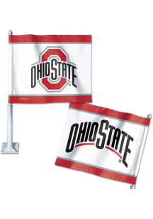 Ohio State Buckeyes Double Sided Car Flag - Red
