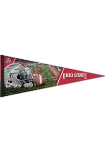 Ohio State Buckeyes 12x30 Helmet Pennant - Red