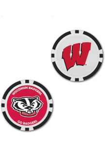 Wisconsin Badgers 2-Sided Poker Chip Golf Ball Marker