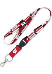Wisconsin Badgers Colorblock Lanyard - Red