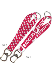 Wisconsin Badgers Bottle Opener Lanyard - Red