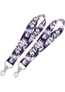 K-State Wildcats Tie Dye Keystrap Lanyard - Purple