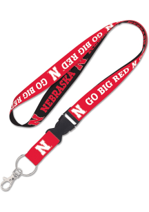 Nebraska Cornhuskers Slogan Lanyard - Red