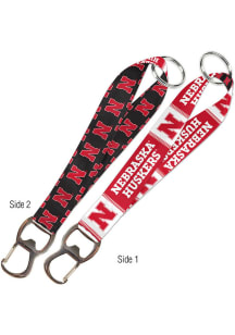 Nebraska Cornhuskers Bottle Opener Keystrap Lanyard - Red
