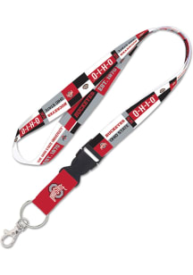 Ohio State Buckeyes Colorbock Lanyard - Red
