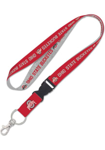 Ohio State Buckeyes Team Color Lanyard - Red