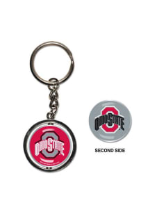 Ohio State Buckeyes Spinner Classic Keychain - Red