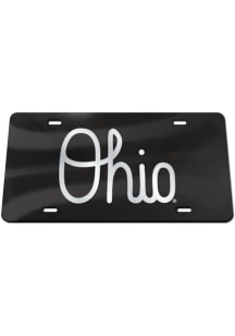 Ohio State Buckeyes Black Script Car Accessory License Plate