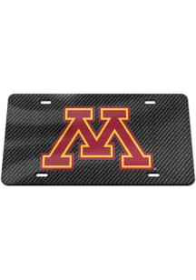 Minnesota Golden Gophers Maroon Carbon Fiber Car Accessory License Plate