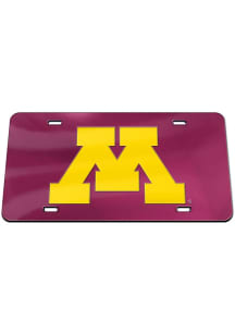 Minnesota Golden Gophers Maroon Team Color Acrylic Car Accessory License Plate