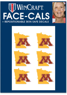 Minnesota Golden Gophers 6pk State Shape Tattoo