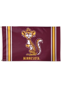 Minnesota Golden Gophers 3x5 Deluxe Silk Screen Grommet Flag - Maroon