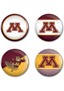 Minnesota Golden Gophers 4pk Button - Maroon