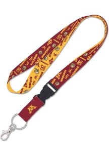 Minnesota Golden Gophers Scatterprint Lanyard - Maroon