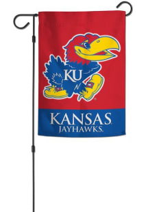 Kansas Jayhawks 12x18 Applique Garden Flag - Blue