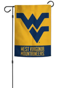 West Virginia Mountaineers 12x18 Applique Garden Flag - Yellow