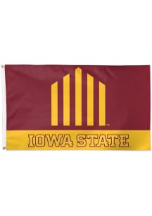 Iowa State Cyclones Jack Trice 3x5 Deluxe Silk Screen Grommet Flag - Red