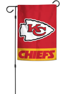 Kansas City Chiefs 12x18 Applique Garden Flag - Red