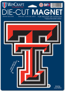 Texas Tech Red Raiders 6.24x9 Souvenir Car Magnet - Red