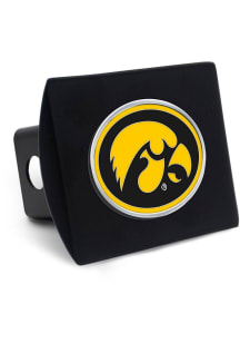 Iowa Hawkeyes Black Metal Car Accessory Hitch Cover