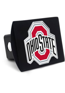 Ohio State Buckeyes Black Metal Car Accessory Hitch Cover