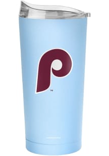 Logo Brands Philadelphia Phillies 20oz Flipside Powder Coat Stainless Steel Tumbler - Light Blue