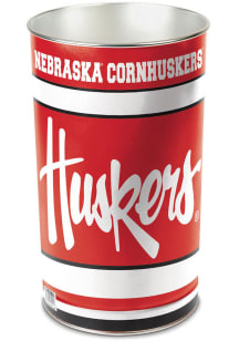 Nebraska Cornhuskers Tapered Waste Basket