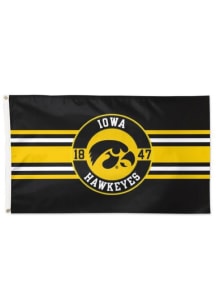 Iowa Hawkeyes 3x5 Applique Applique Flag