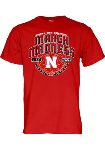 Blue 84 Nebraska Cornhuskers Red 2024 NCAA March Madness Bound Short Sleeve T Shirt