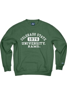 Blue 84 Colorado State Rams Mens Green Campbell Long Sleeve Fashion Sweatshirt
