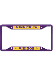 Minnesota Vikings Color Metal License Plate Frame - Purple