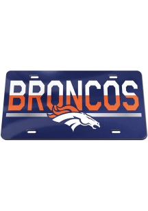 Denver Broncos Orange Logo License Car Accessory License Plate
