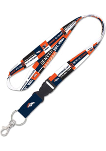 Denver Broncos Color Block Lanyard - Orange