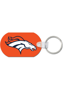 Denver Broncos Aluminum Keychain - Orange