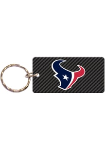 Houston Texans Carbon Rectangle Keychain - Navy Blue