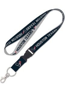 Houston Texans Heathered Lanyard - Navy Blue