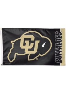Colorado Buffaloes Basic Logo Silk Screen Grommet Flag - Black