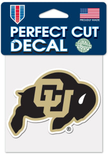Colorado Buffaloes 4x4 Inch Auto Decal - Black