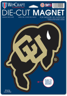 Colorado Buffaloes 6.24x9 Car Magnet - Black