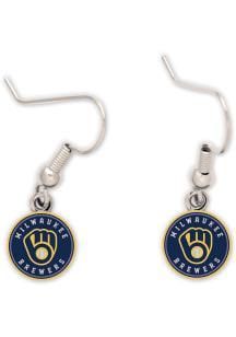 Milwaukee Brewers Logo Dangler Womens Earrings