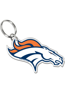 Denver Broncos Premium Acrylic Keychain - Orange