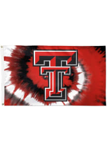 Texas Tech Red Raiders 3x5 Tie Dye Silk Screen Grommet Flag - Red