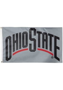 Ohio State Buckeyes Logo 3x5 Silk Screen Grommet Flag - Red