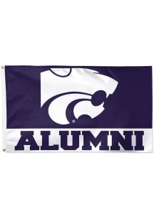 K-State Wildcats Alumni 3x5ft Silk Screen Grommet Flag - Purple