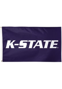 K-State Wildcats Logo 3x5 Silk Screen Grommet Flag - Purple