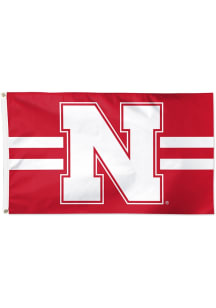 Nebraska Cornhuskers 3X5 Deluxe Silk Screen Grommet Flag - Red